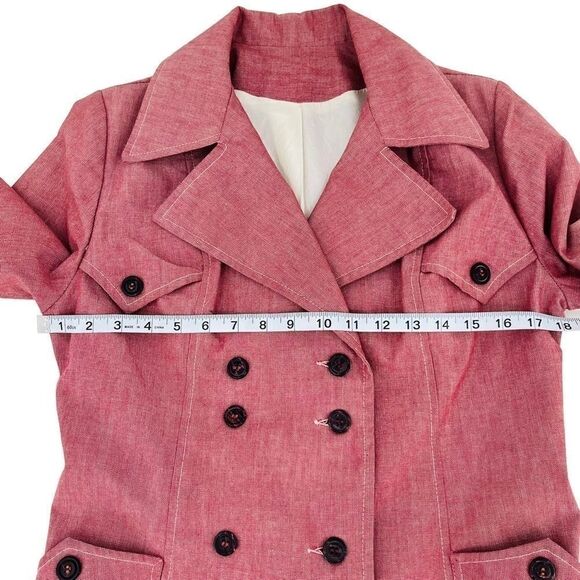 Vintage Pea Coat in Red Women’s Size S - Picture 7 of 15